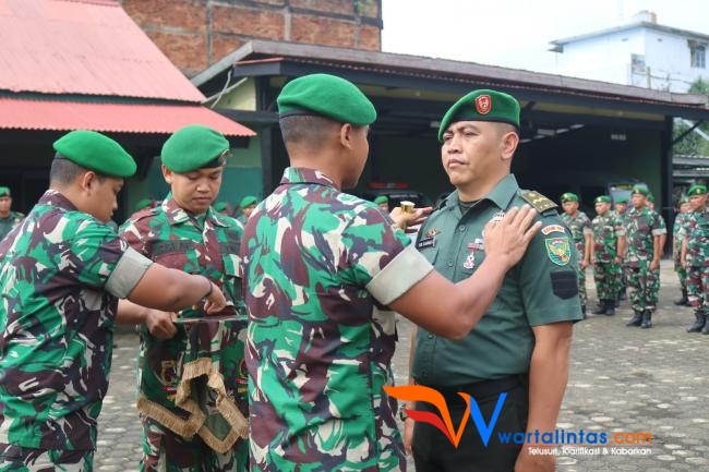Letkol Inf Arief Widyanto, S.E., M.Han, Pimpin Upacara Kenaikan Pangkat 27 Anggota Kodim 0416 Bute